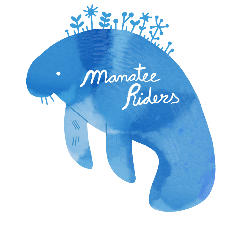 Watercolor Manatee Logo